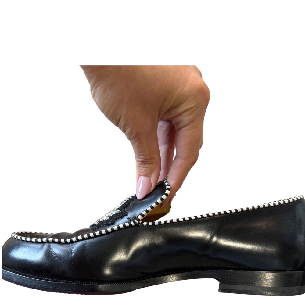 Christian Louboutin Laperouza Crest Loafers Black 40 EU or US 9 - Picture 6 of 13
